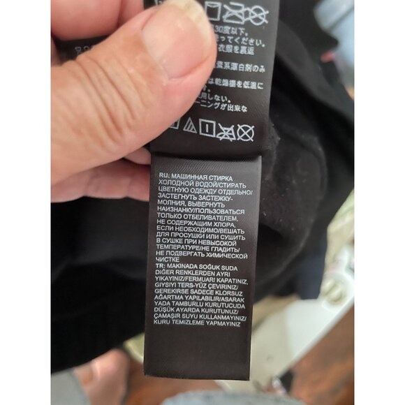 The North Face Girls YXL (14/16) Full-Zip Hoodie Sweatshirt – Black, Pink Logo - Picture 10 of 13